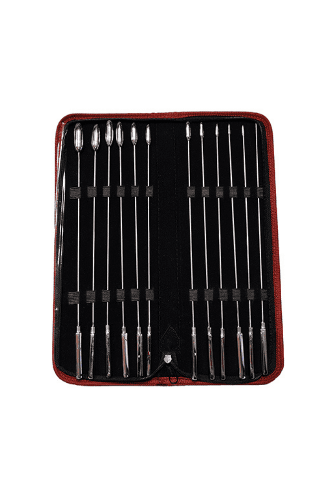 Rosebud Kit - 12 Urethral Catheters - Steel