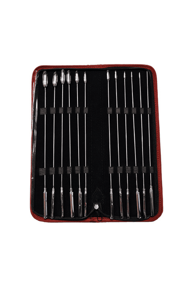 Rosebud Kit - 12 Urethral Catheters - Steel