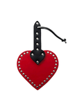 Heart-Shaped BDSM Paddle - Leather