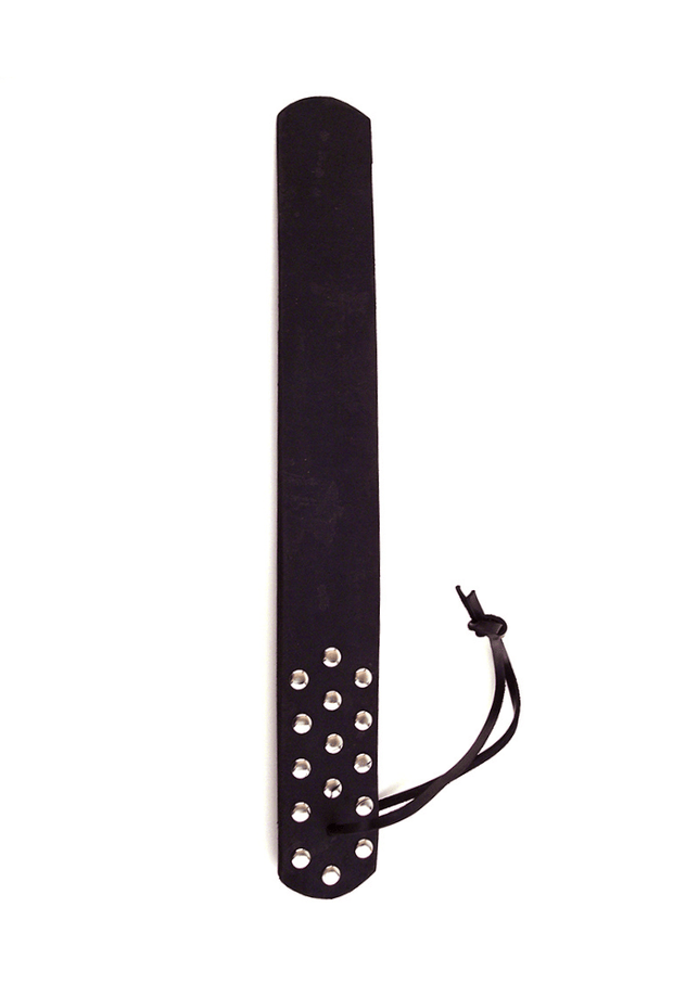 Triple Strap BDSM Paddle - Leather
