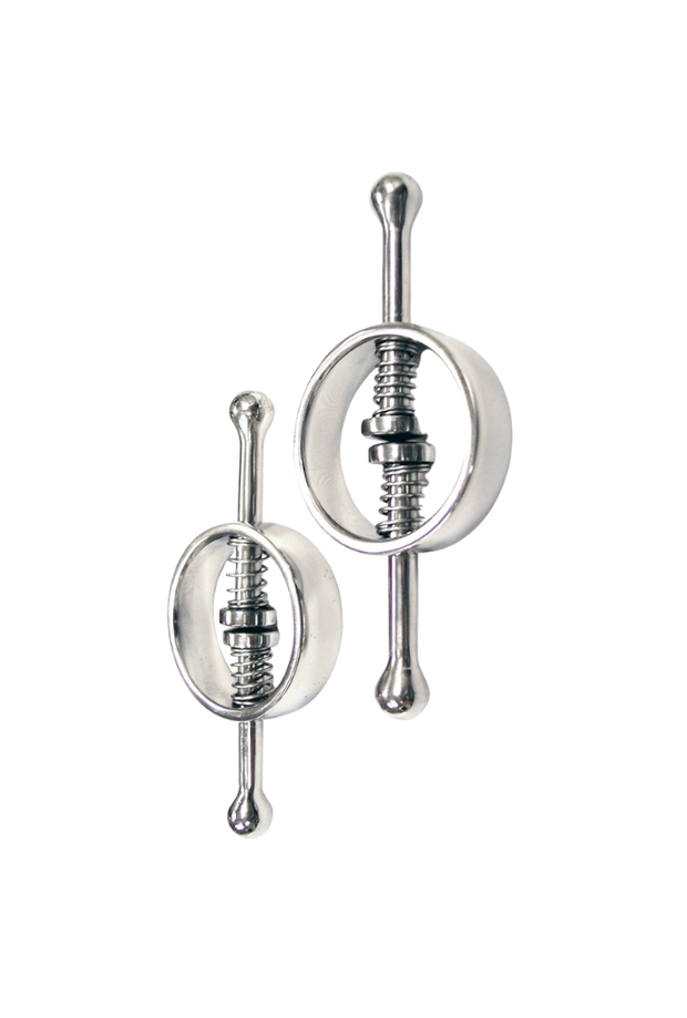 Adjustable Spring-Loaded Nipple Clamps - Steel