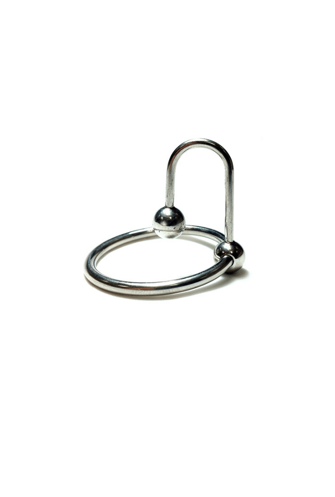 Glans Ring with Ejaculation Control - Steel