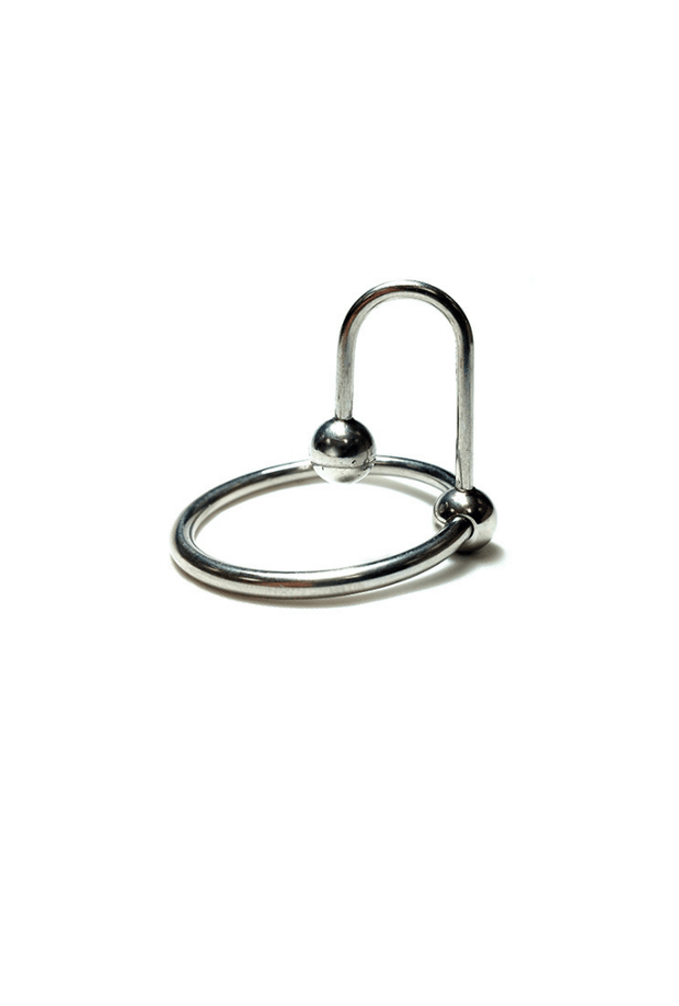Glans Ring with Sperm Stopper - Steel