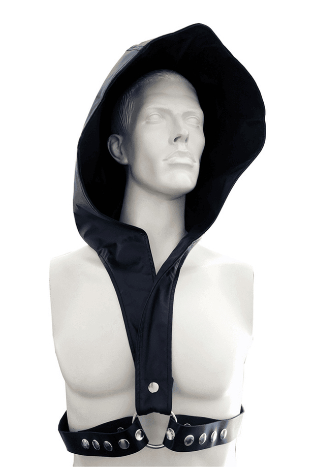 Bondage Hooded Harness - Faux Leather