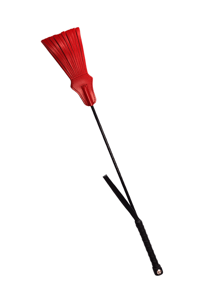 Fringed Riding Crop - Leather