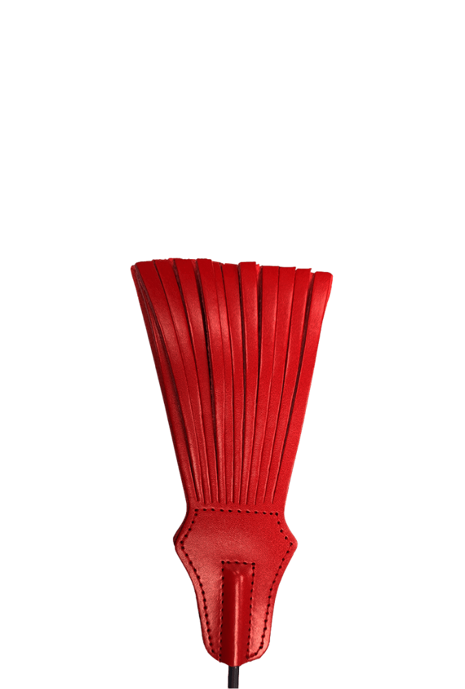 Fringed Riding Crop - Leather