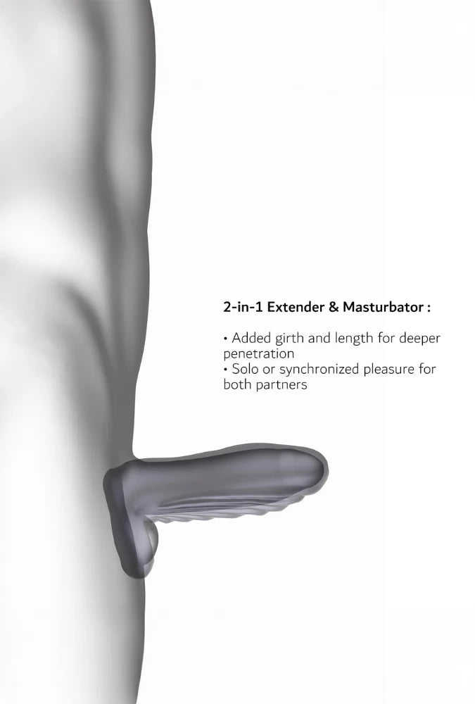 2-in-1 Masturbator & Penis Sleeve - Ryzer Max