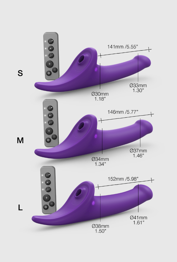 Remote Controlled Semi-Realistic Dildo - Multi-Orgasm