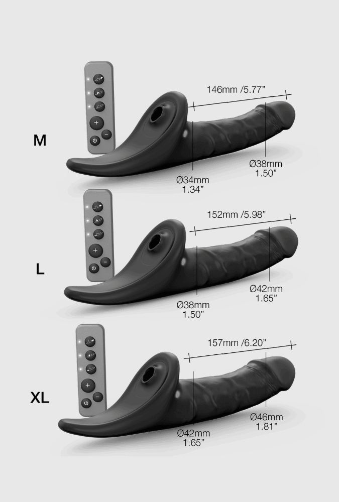 Remote Control Realistic Dildo - Multi-Orgasm