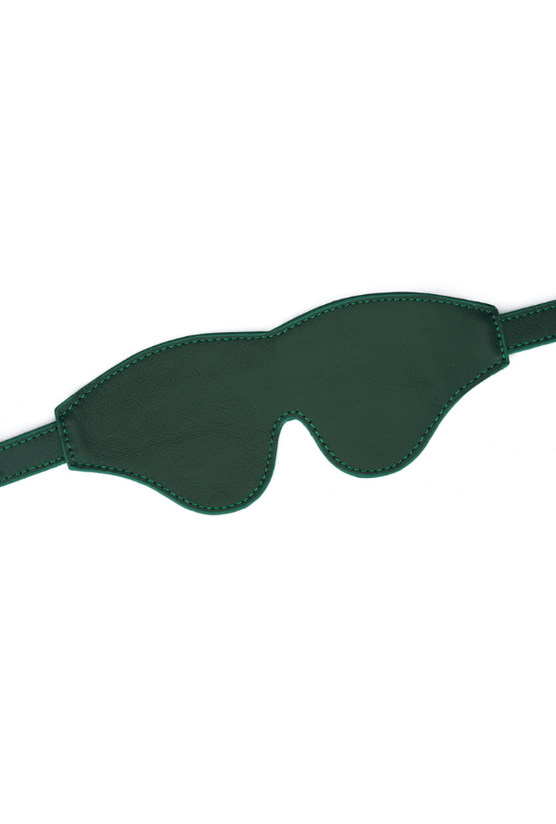 Mossy Chic Mask - Green Leather