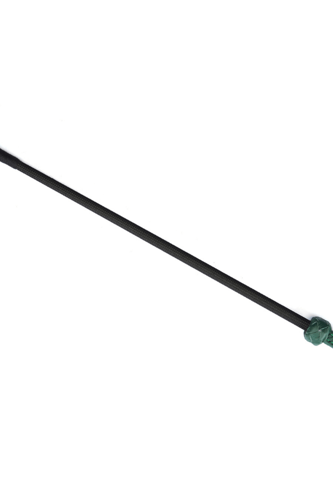 Mossy Chic Riding Crop - Green Leather