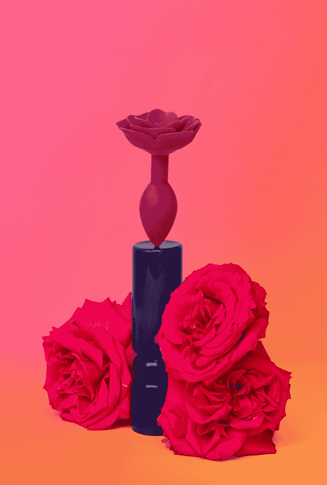 Anal plug - Open roses