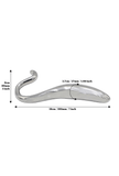 Hollow Curved Dildo – Steel