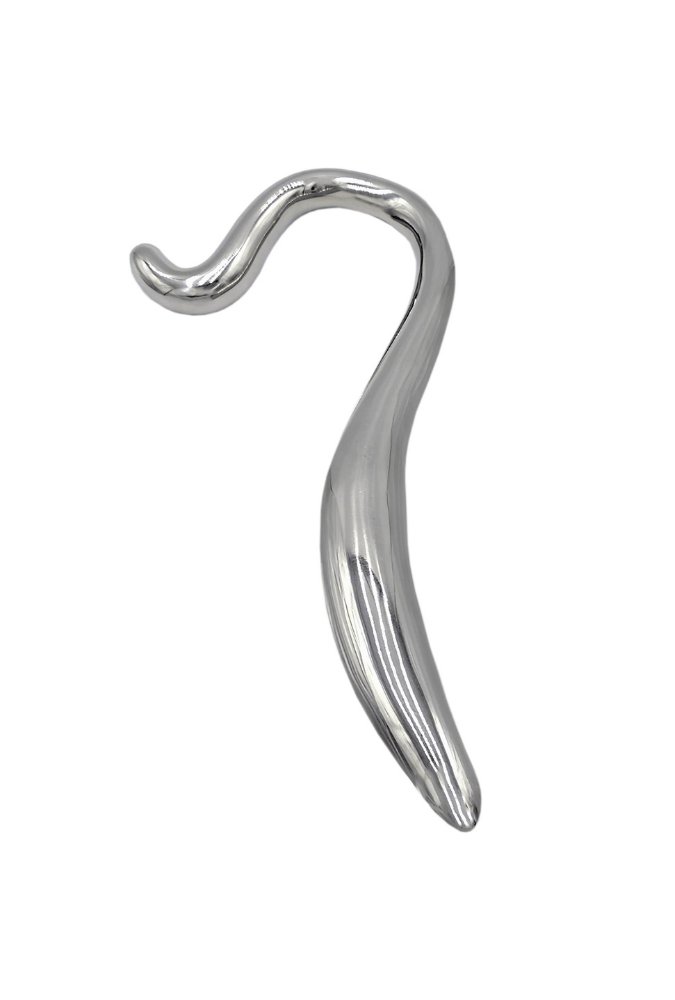 Hollow Curved Dildo – Steel