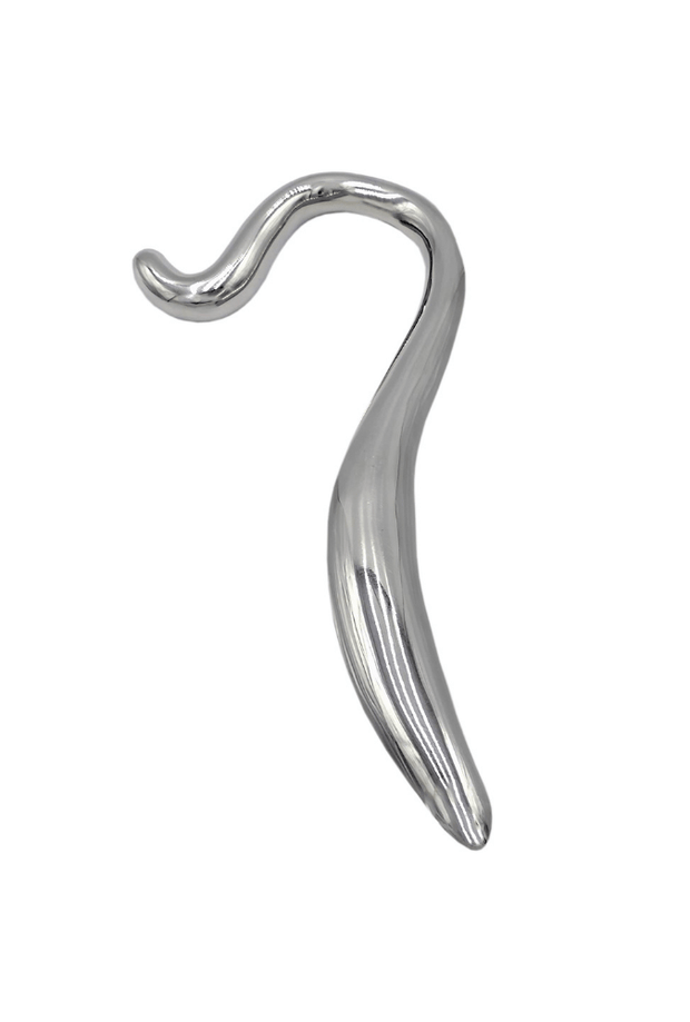Hollow Curved Dildo – Steel