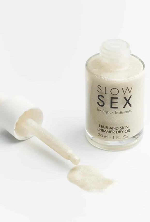 Hair and Skin Shimmer Dry Oil - Slow sex