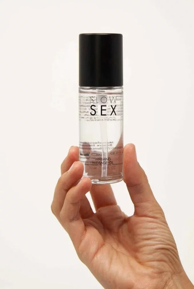 Warming massage oil - Slow sex